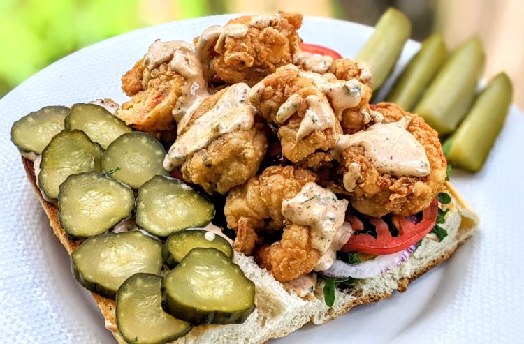 Shrimp Po Boy Recipe with Cajun Remoulade - Simply Whisked